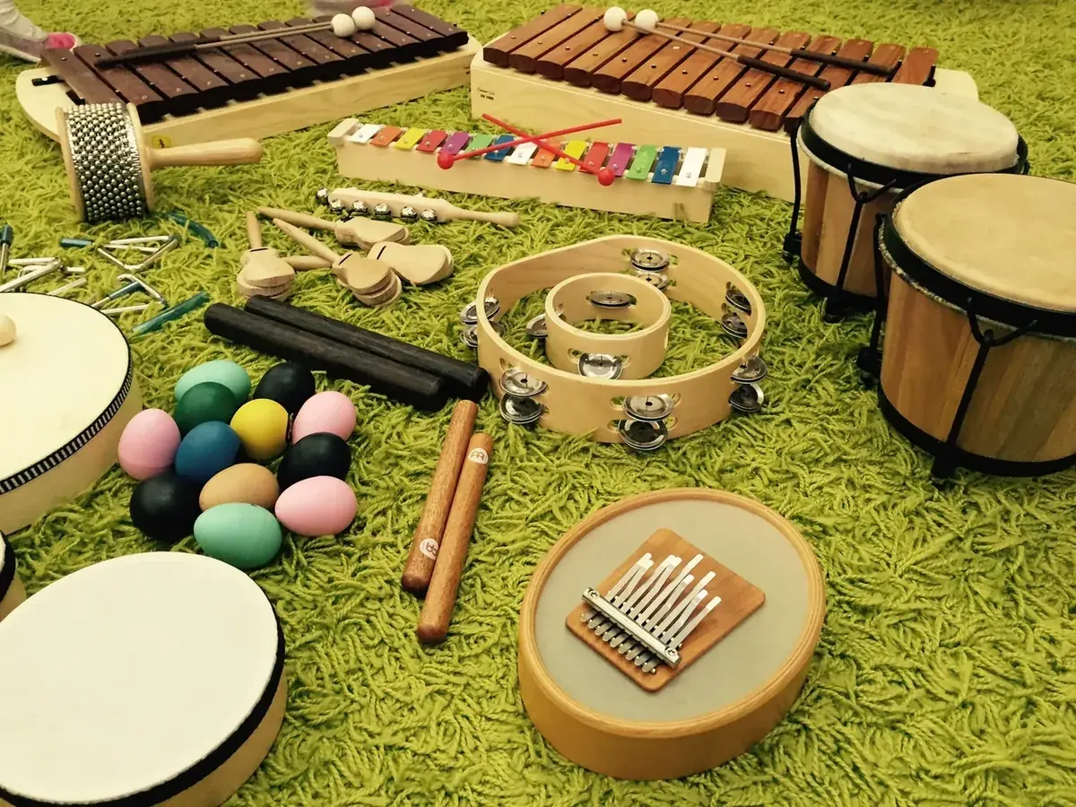 Instrumenty perkusyjne wykorzystywane na zajęciach